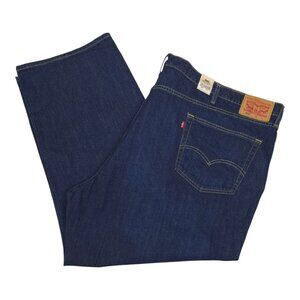 Levis 559 Relaxed Straight Fit Jeans 56x30 Dark Wash Sits at Waist Loose Thighs